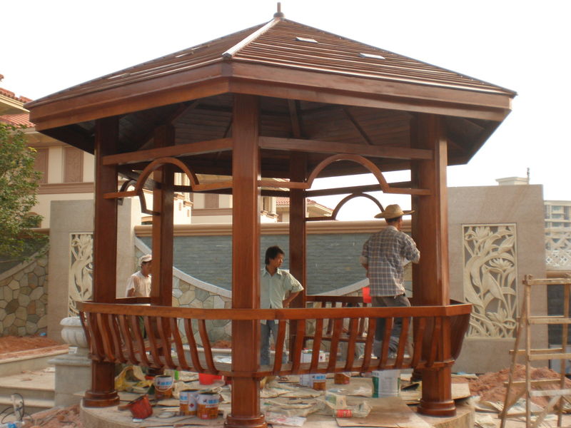 古建六角凉亭木结构图解,六角凉亭木结构