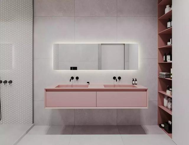 简约高级主卧洗漱台,洗漱台最潮效果图