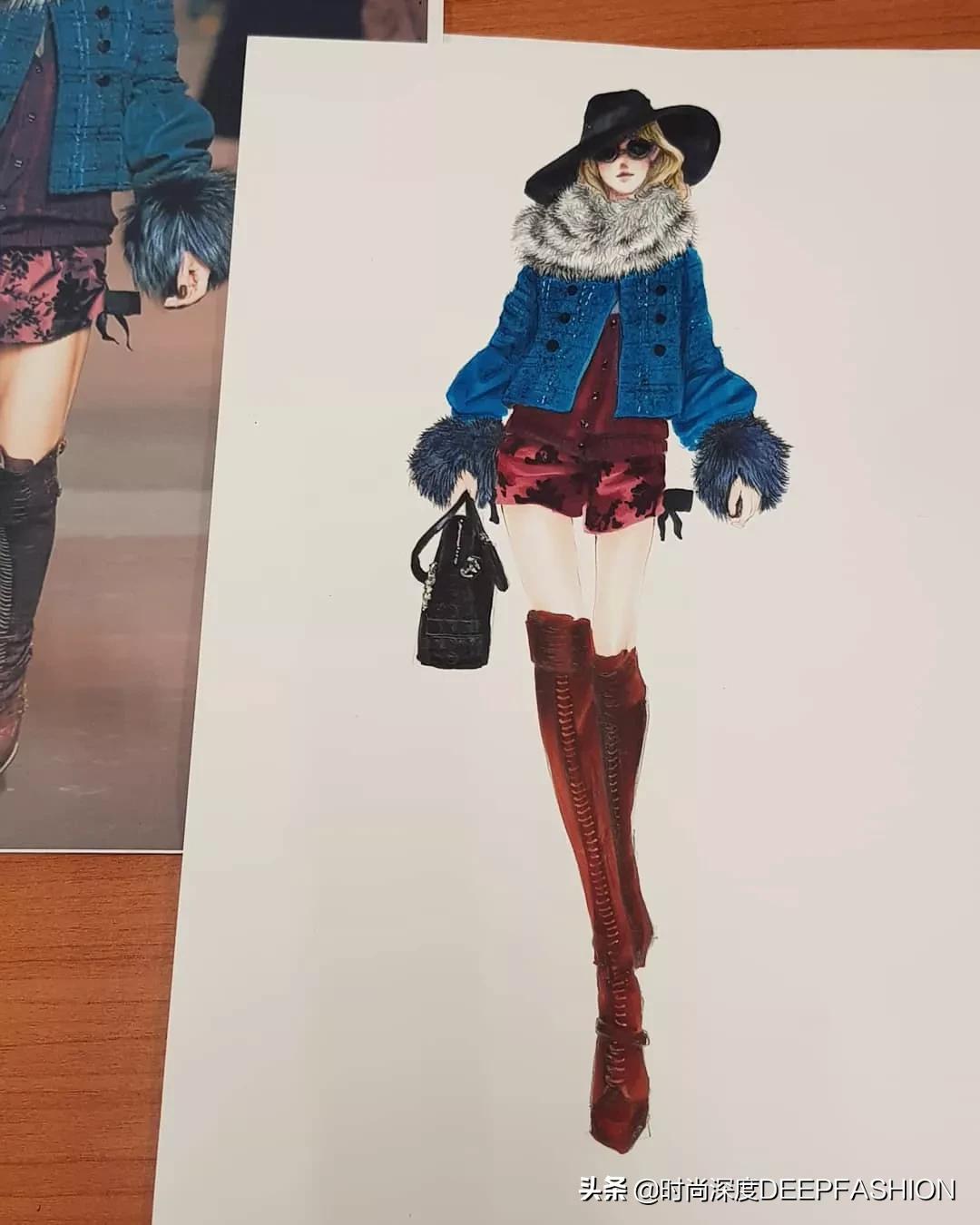 服装设计图三张,服装设计系列效果图