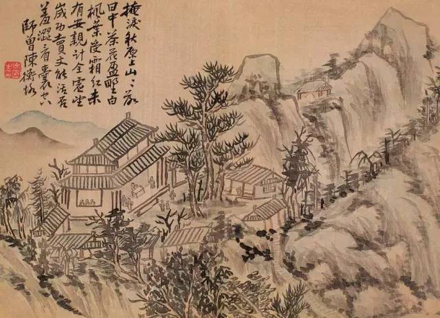 陈师曾山水画作品欣赏,中国第一人陈师曾
