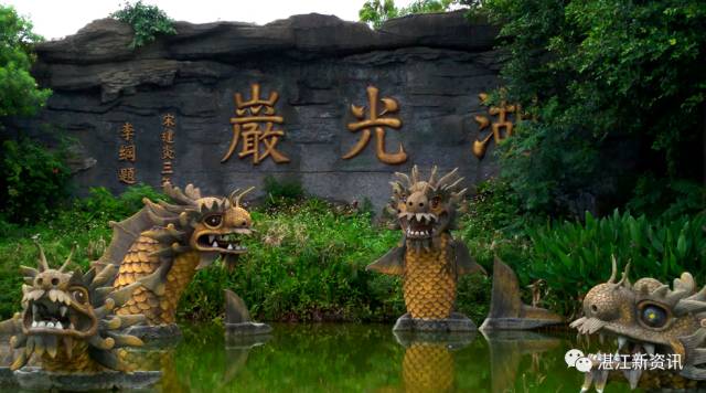 蓝天白云湖面碧波荡漾天然氧吧,湖光岩大自然天然氧吧