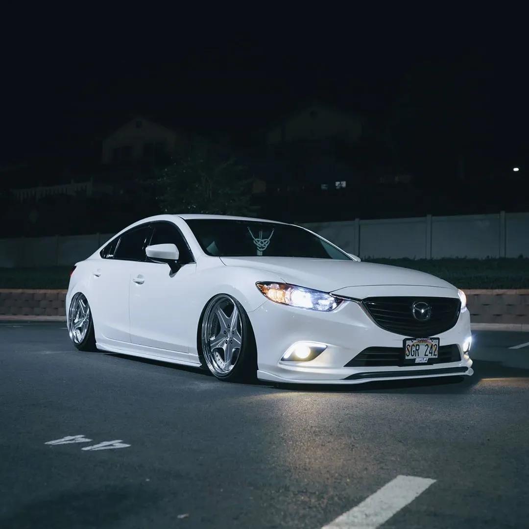 阿特兹轮毂改装案例,马自达阿特兹改装案例