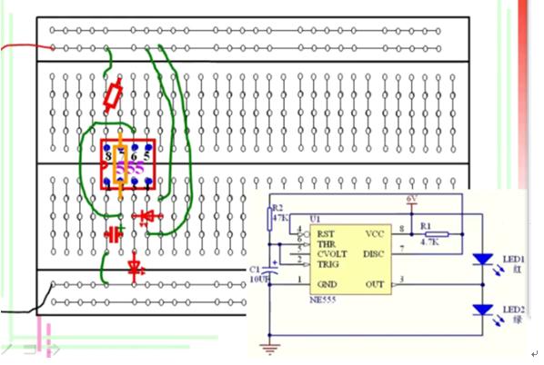ne555芯片闪烁,ne555集成电路作用