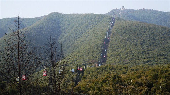 宜兴竹海山顶华南第一峰,宜兴华东第一竹海