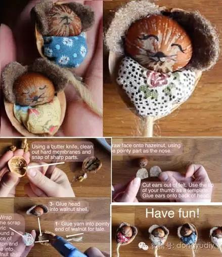 坚果壳艺术品,坚果壳能拿来做什么