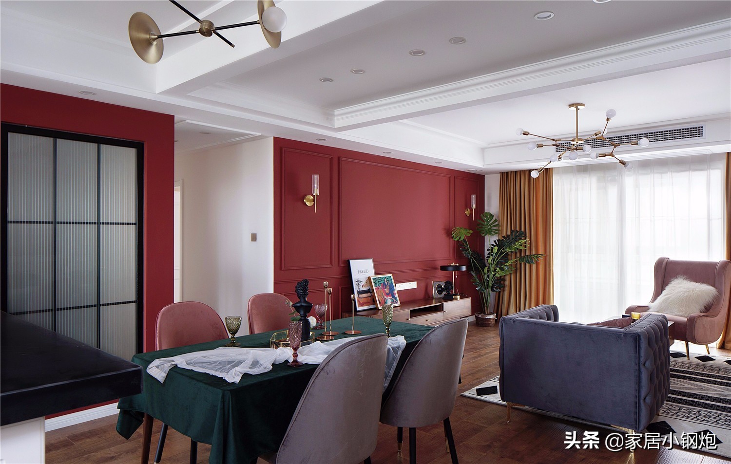 2024意式轻奢风的高级感132平,132平装修风格大全2022新款轻奢风