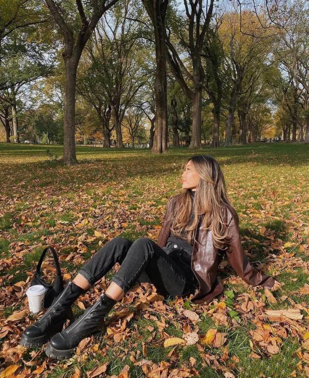 小脚裤冬季穿搭图片大全,冬天小脚裤配什么鞋子最好看