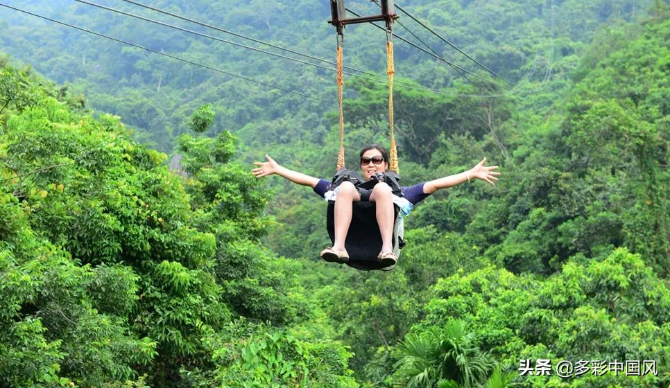 海南天然氧吧舒适景点,海南岛热带天然森林