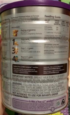 澳洲a2奶粉一段二段区别,澳洲a2奶粉