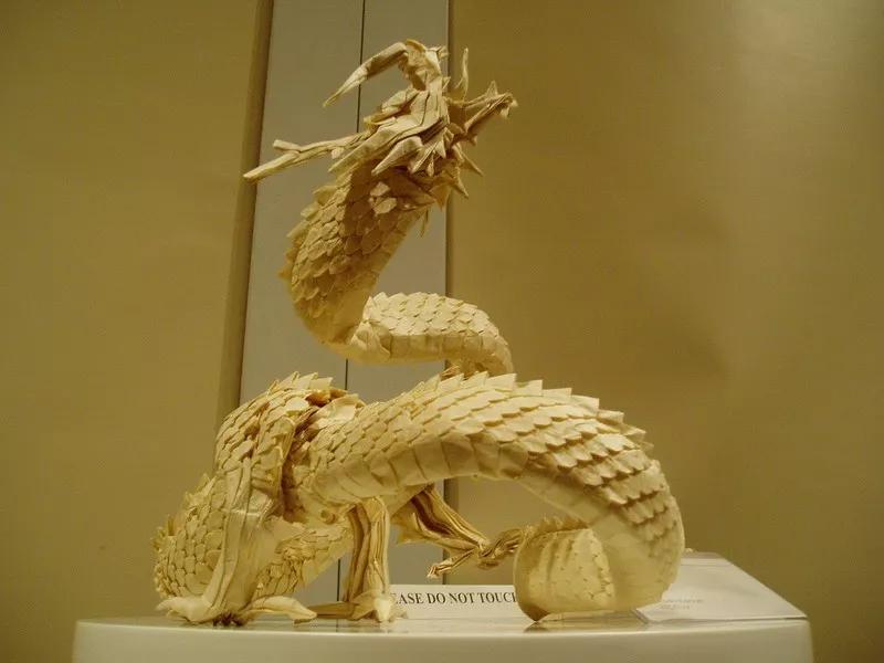 纸艺大神折立体龙,我们用一张纸做出立体龙