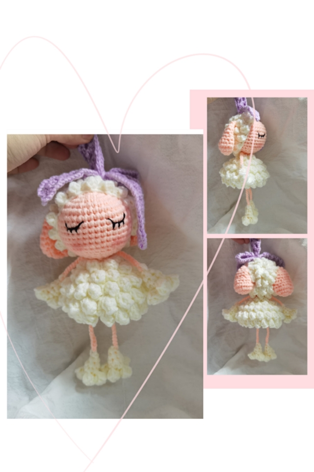 钩针玩偶羊咩咩图解教程,小胖手爱手工