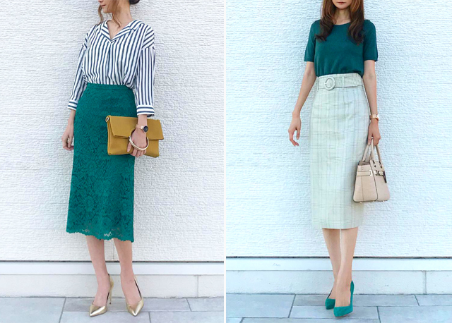 半身裙主要怎么搭配呢,一条半身裙的各种搭配