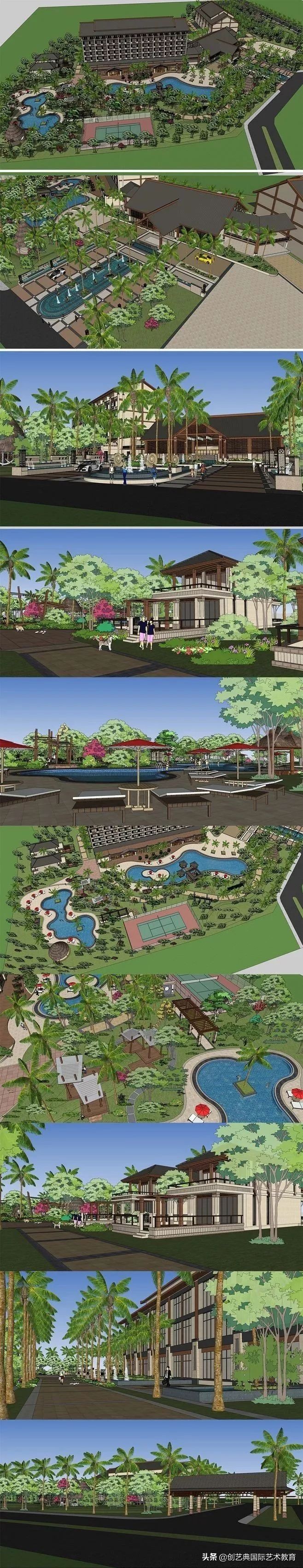 su栅栏模型库免费素材,su景观模型库免费素材