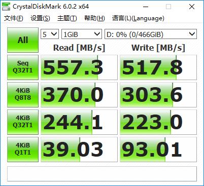 闪迪至尊高速固态500g硬盘测评,固态硬盘填充测试