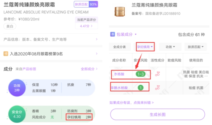 剁手不踩雷,2021年含有禁忌成分的热门眼霜,真不适合孕妇用