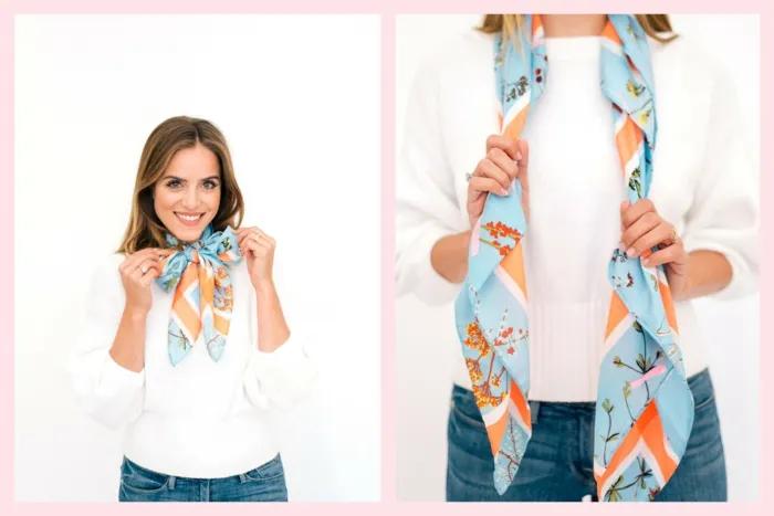 儿童蝴蝶结丝巾编发教程简单好看,丝巾怎么打蝴蝶结最简单的方法