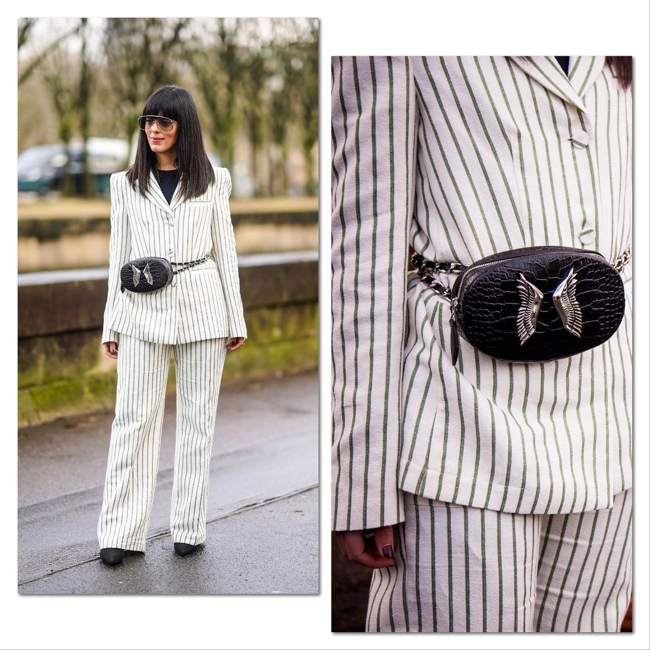 大衣配的包包,穿大衣腰包怎么背