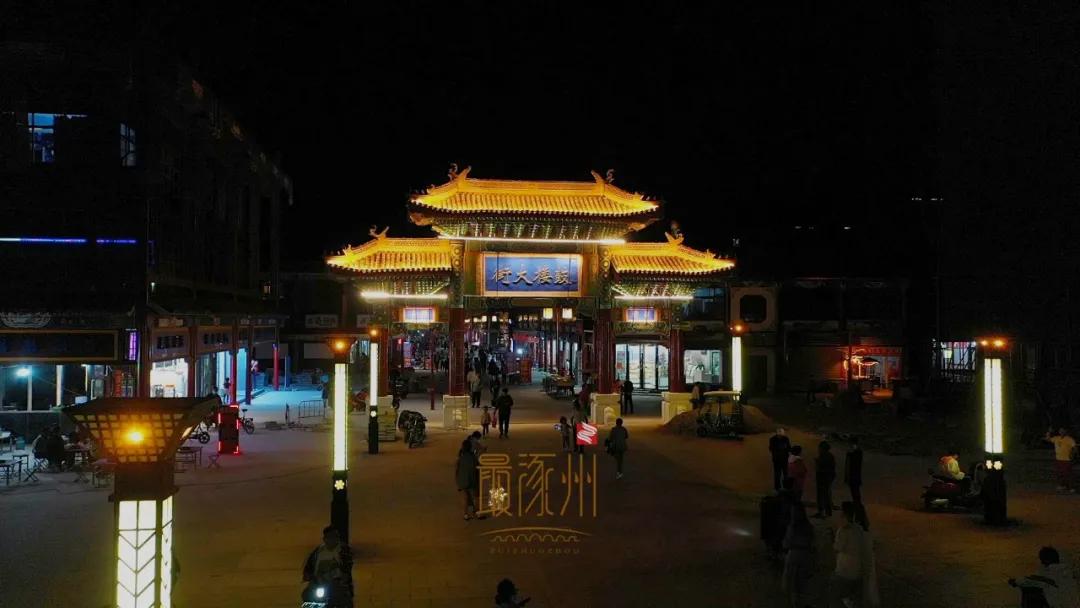 涿州城市航拍,涿州鼓楼大街街拍