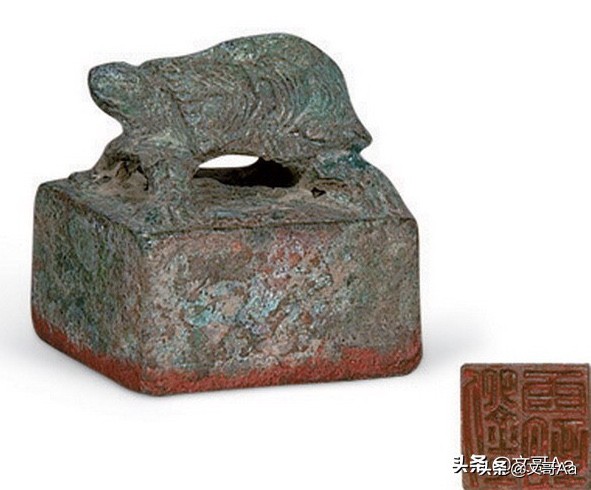 汉代玺印蛇钮,汉代青铜印玺