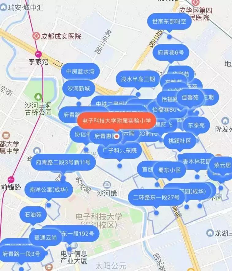 2021年幼升小成华划片,成华幼升小划片区入学范围内小区