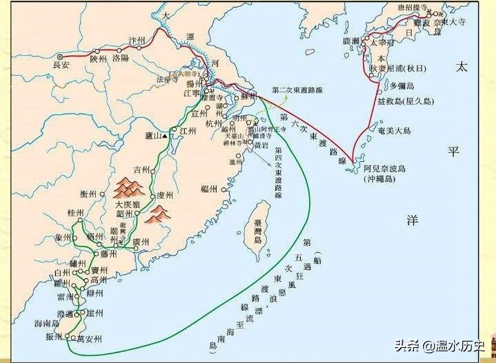 鉴真前五次东渡没有成功的原因,鉴真和尚东渡日本过程