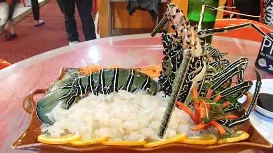 象拔蚌打捞,深海生猛龙虾象拔蚌四人海鲜大餐