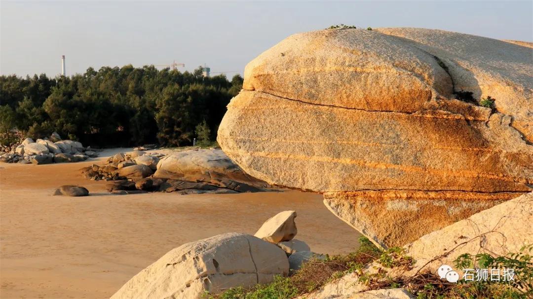 一片美丽的沙滩,石狮最美海滩