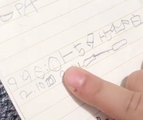 小学生记事本堪比摩斯密码,小学生记事本堪比福尔摩斯密码