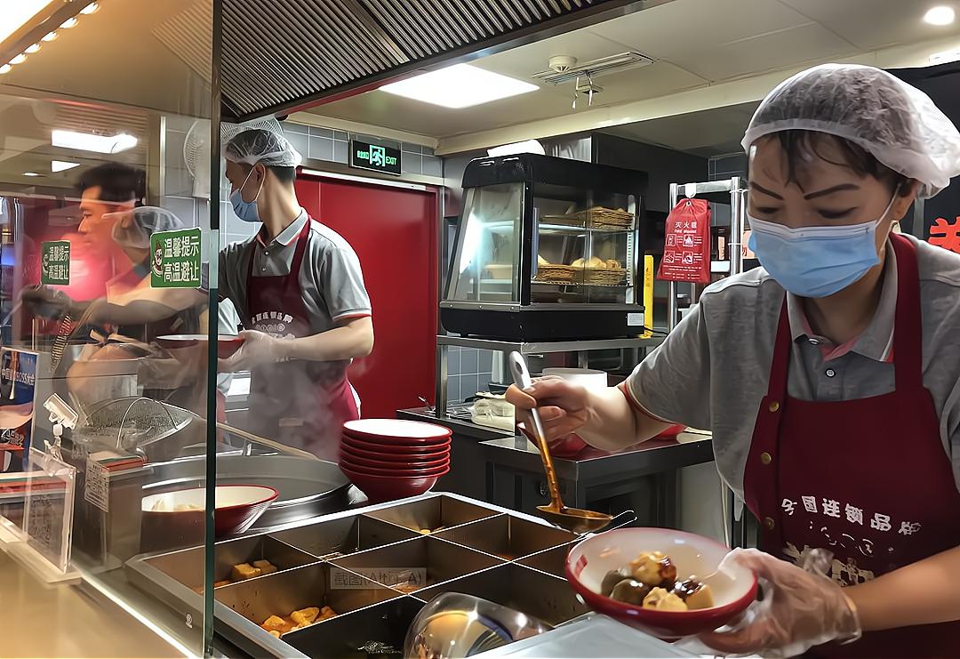 油泼面馆生意好到爆,油泼面利润