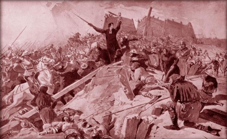 率130农民军击败8000神罗骑士,盲眼将军约翰·杰式卡传奇