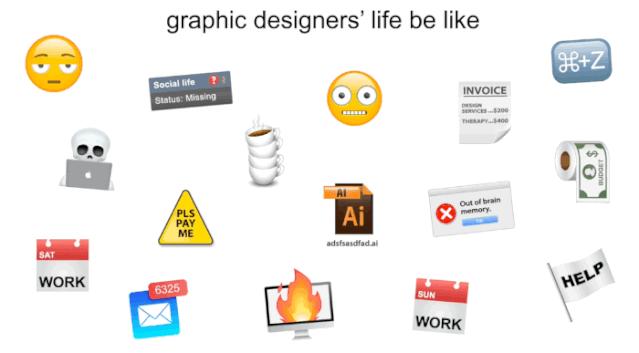370个设计师表情包,设计师的日常真实生活表情包