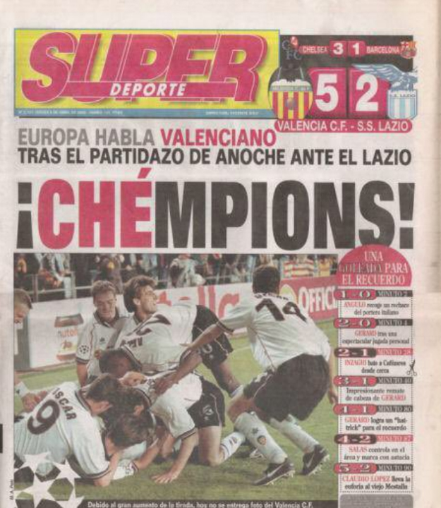 世纪之交的皇马5年3夺欧冠,瓦伦西亚传奇队