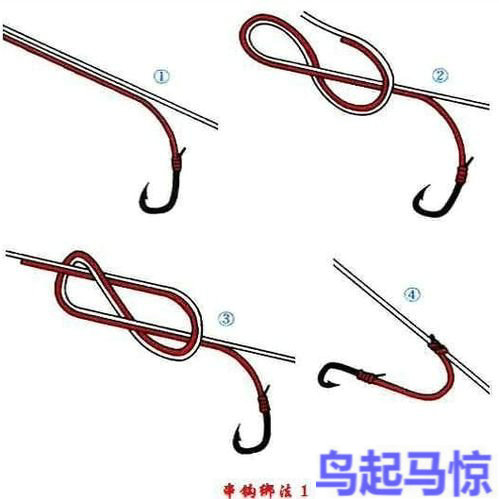 钓鱼串钩的绑法图解教程,串钩绑法及串钩钓鱼技巧大全