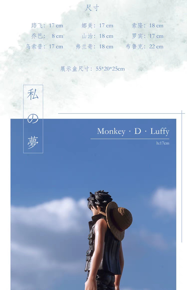 海贼王手办一番赏4档路飞鬼岛,海贼王手办草帽团全套10人