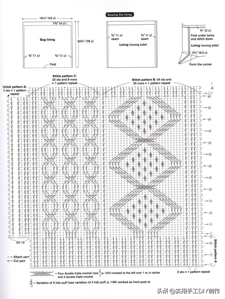 最新款包包钩编图解,钩编包包的花样大全