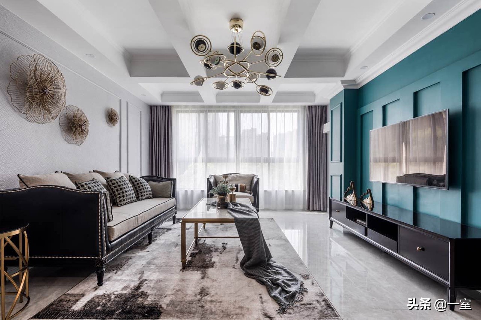 3.3米背景墙设计,客厅背景墙设计简约款