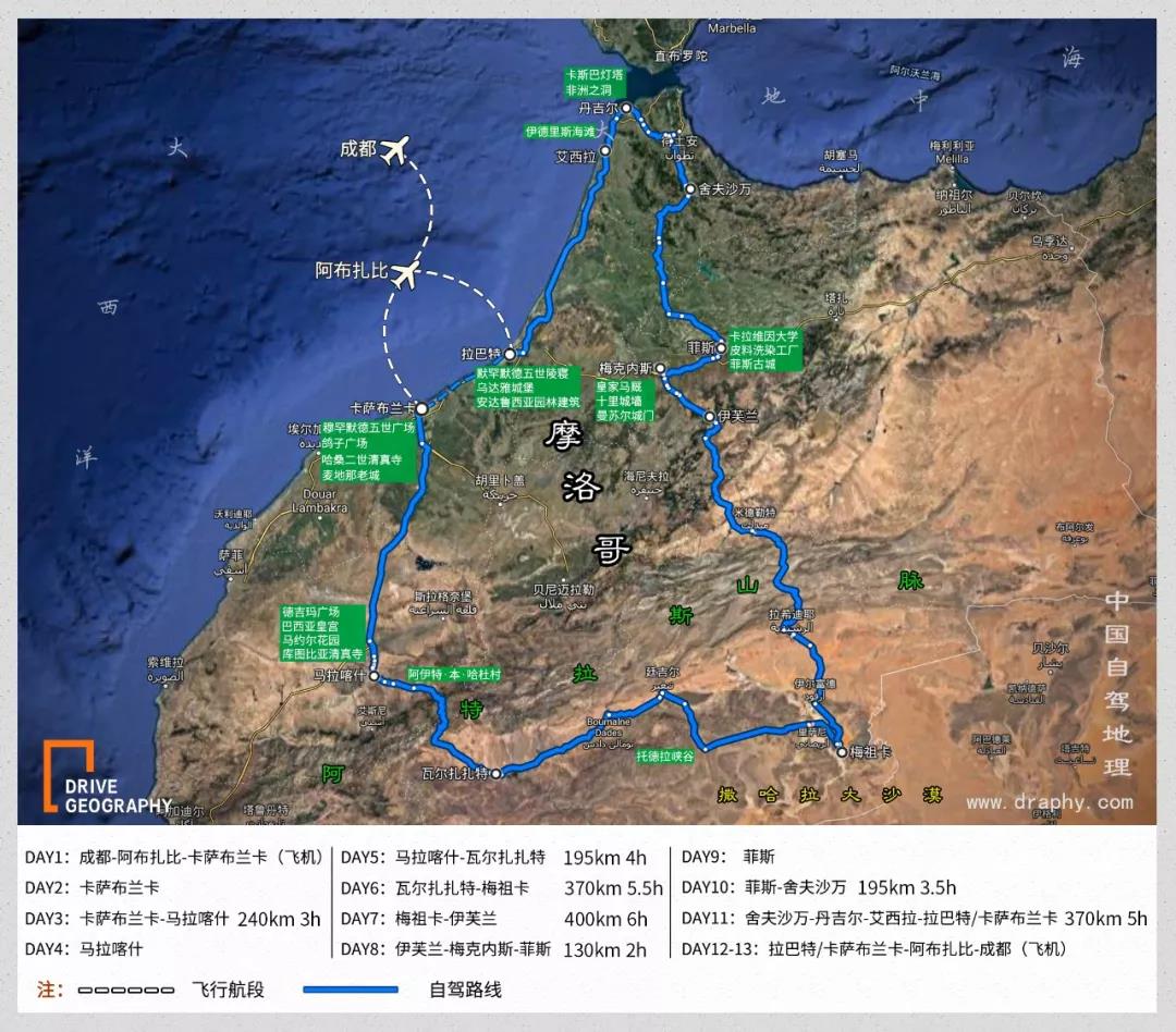 北非摩洛哥自驾旅游,摩洛哥自驾游路线定制攻略