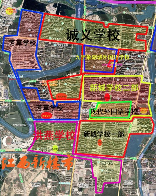 南昌青云谱学区划分最新规划,南昌2024小学区划分图青云谱
