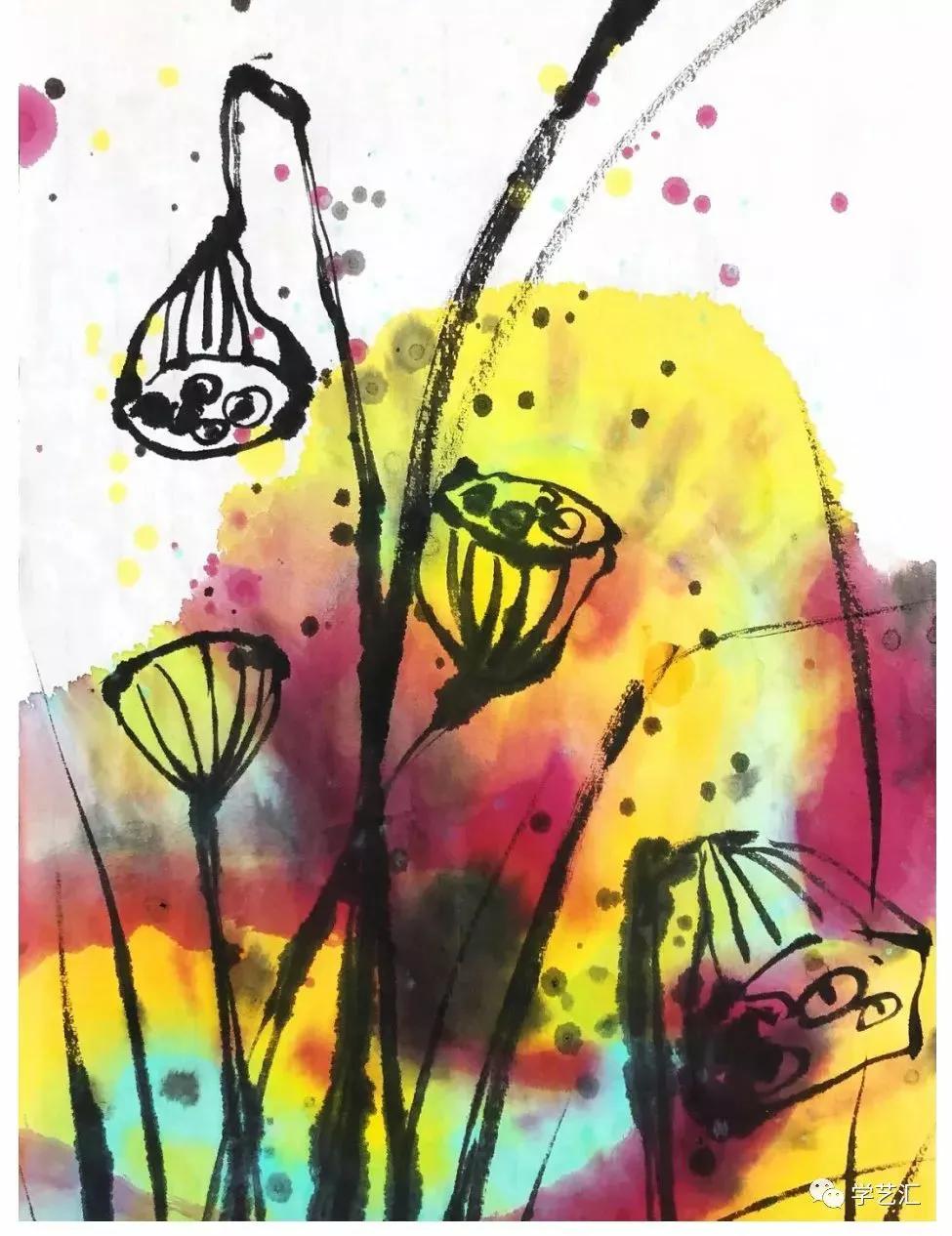 绘画水墨作品大全,水墨画儿童绘画技法新教程