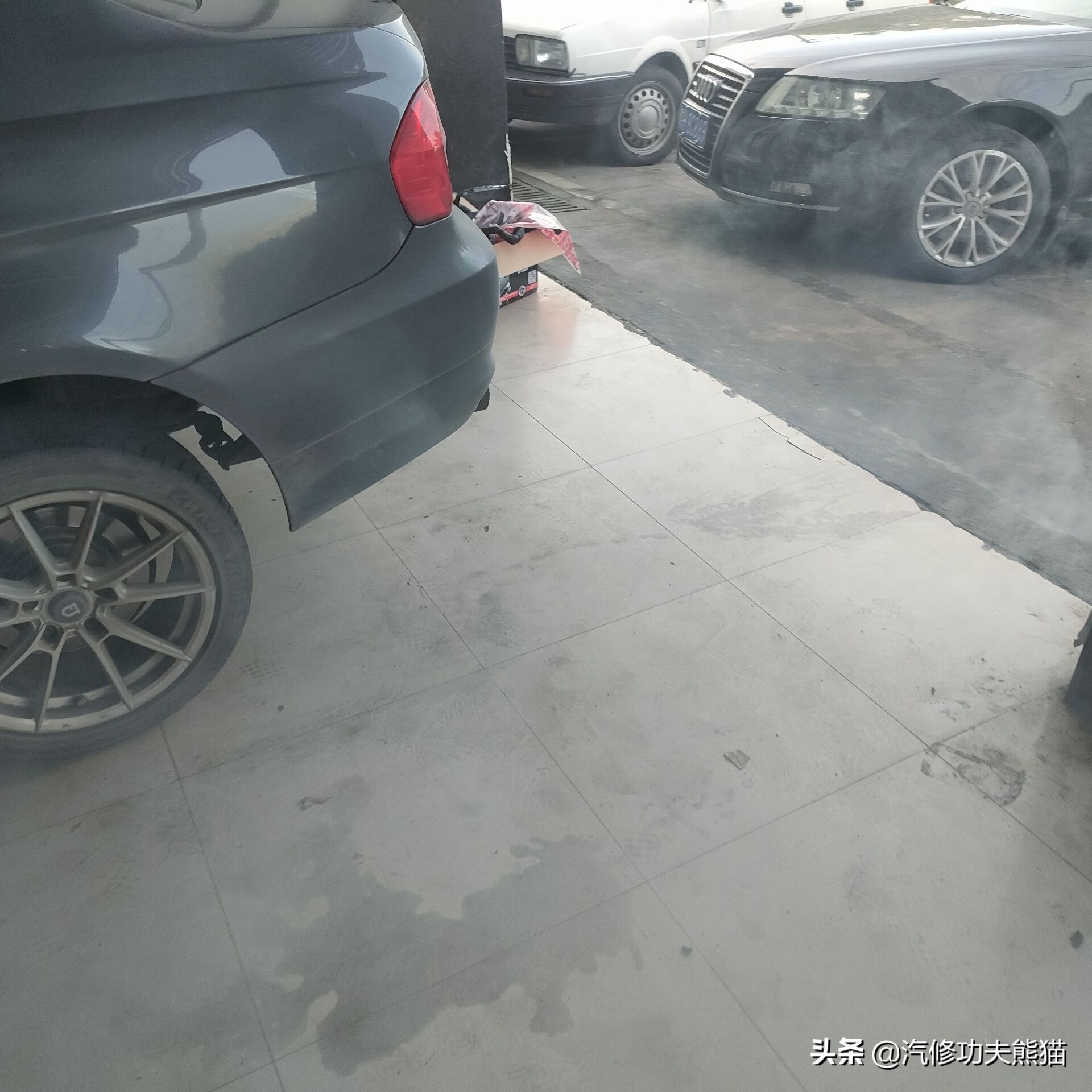 宝马e90325i2007款,宝马e90漏机油通病