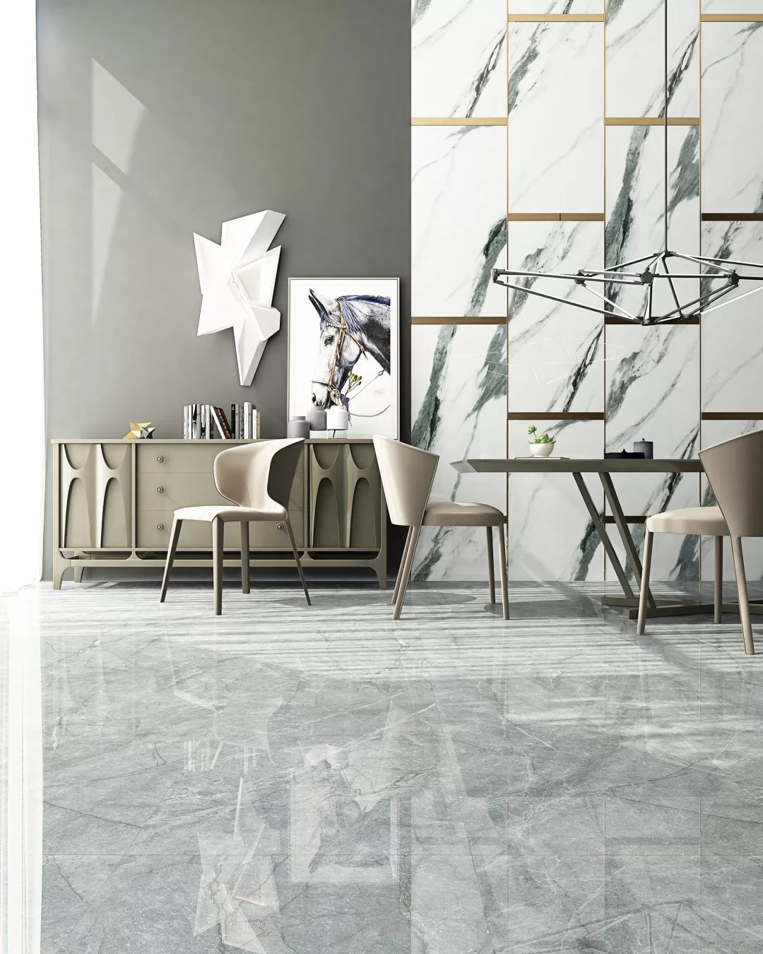 汇亚磁砖质量怎么样？原来600×1200mm规格瓷砖这样铺贴更好看