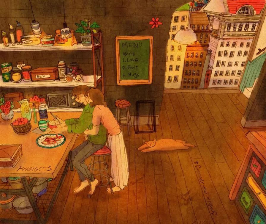 这些画也太甜了吧！！！看完只想谈！恋！爱