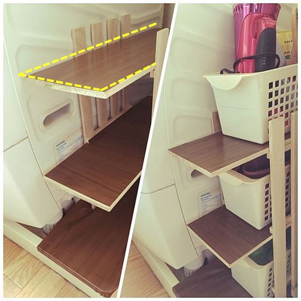 滚筒洗衣机外侧收纳神器,洗衣机上方缝隙收纳神器