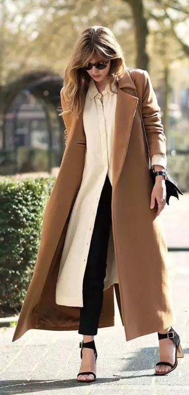 不同颜色的大衣穿法,灰色呢子大衣里面穿什么颜色好看