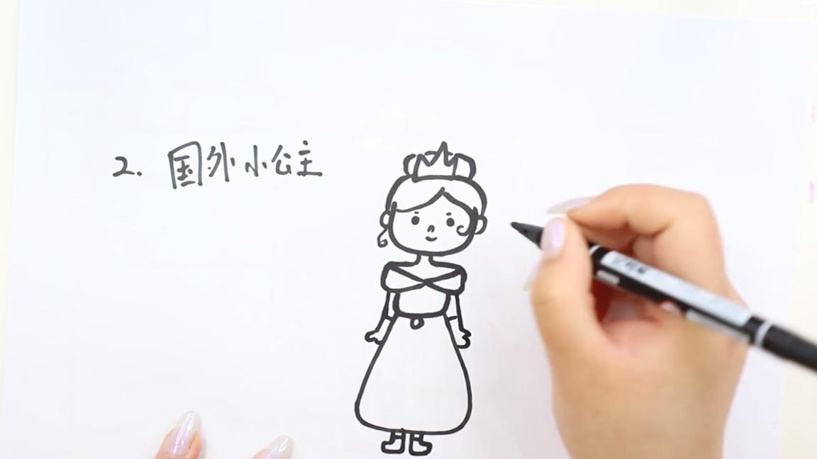 100个小公主画法,可爱卡通小公主画法叶罗丽