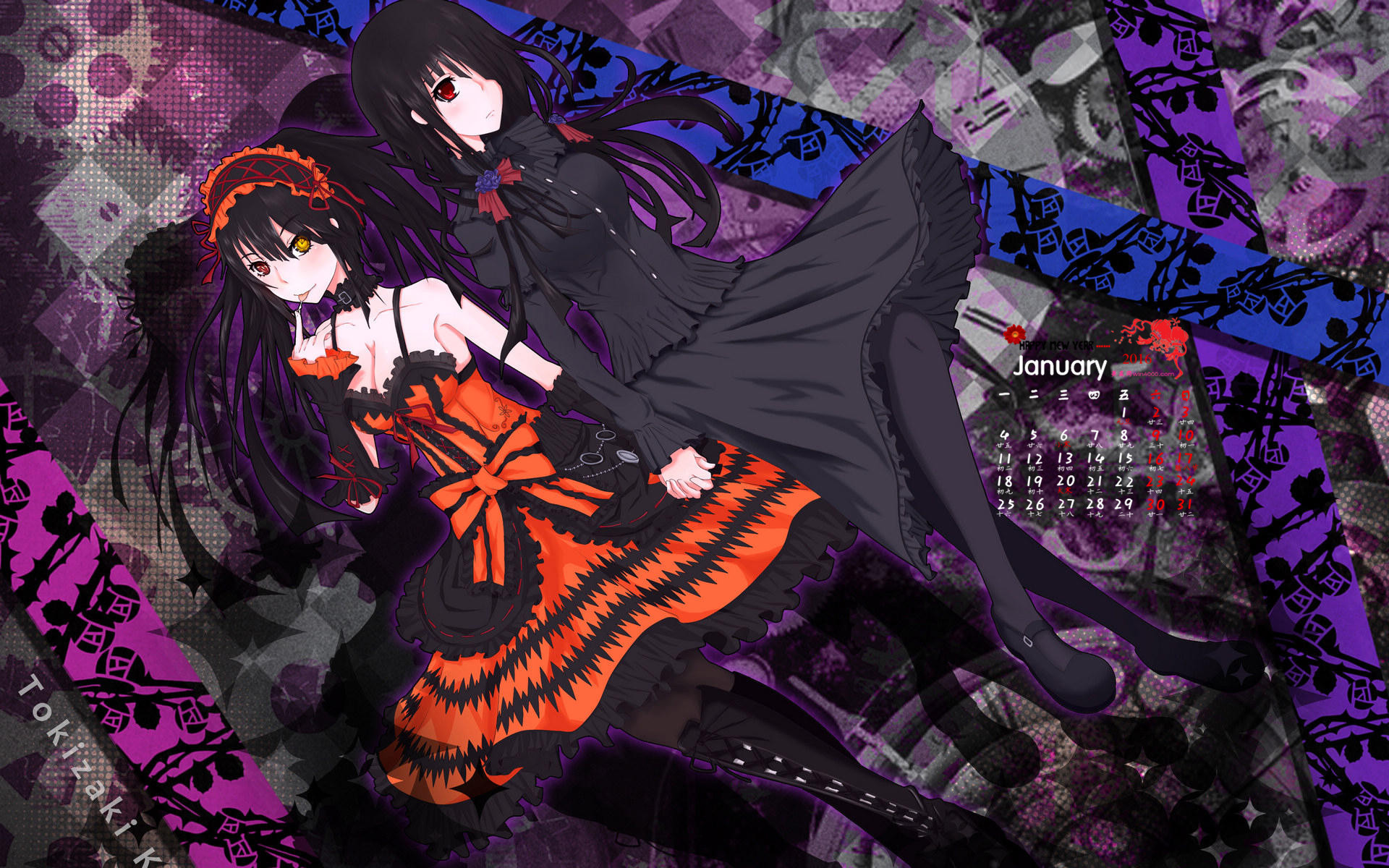 时崎狂三动漫美图壁纸,约会大作战狂三高清壁纸1080p