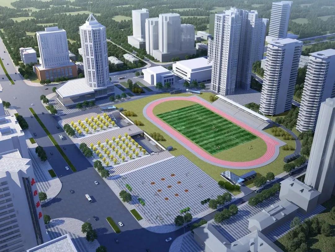 7.64万㎡，1200个停车位！新咸阳体育场来了！