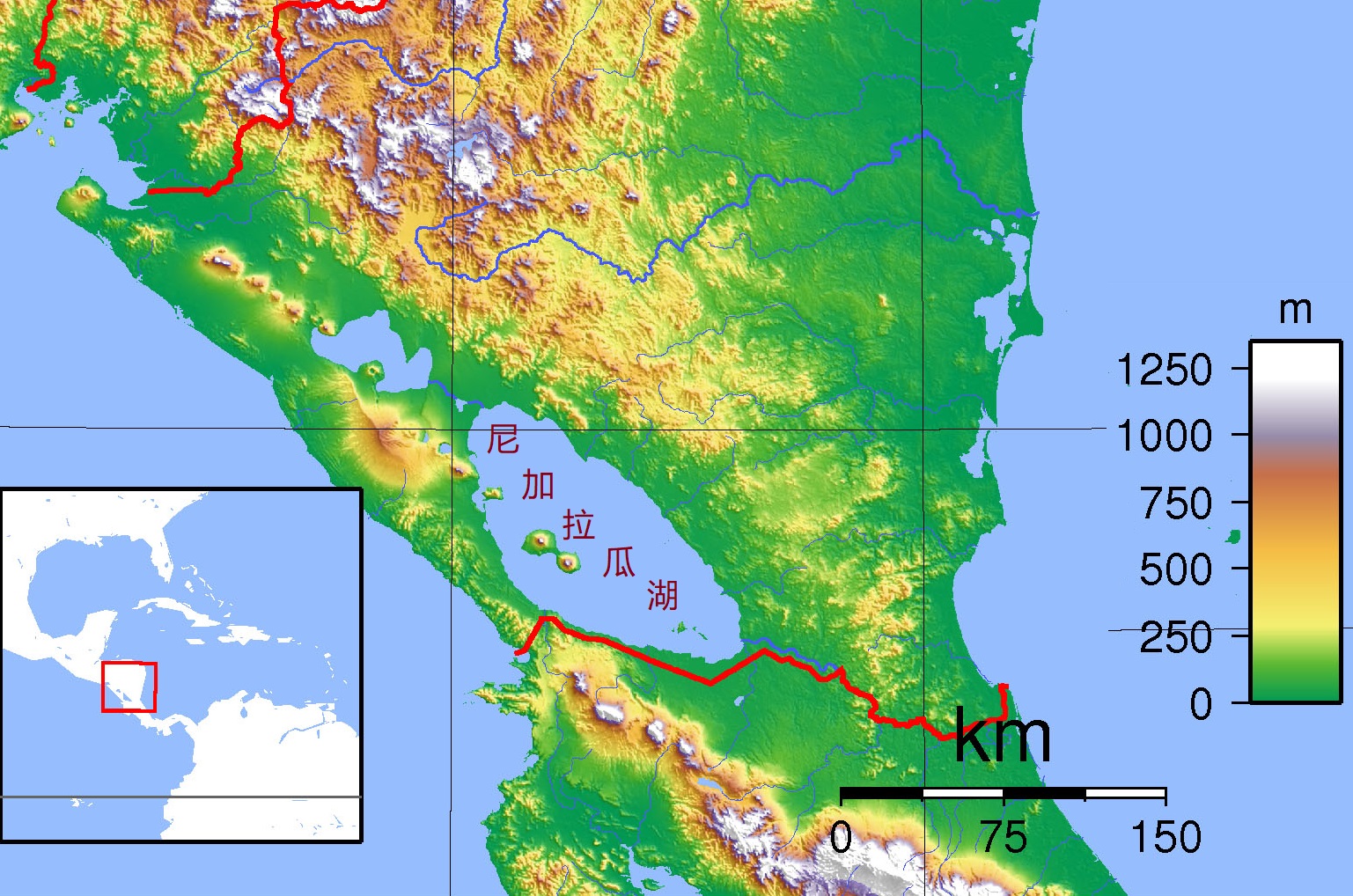 中美洲的湖泊,中美洲第一大湖