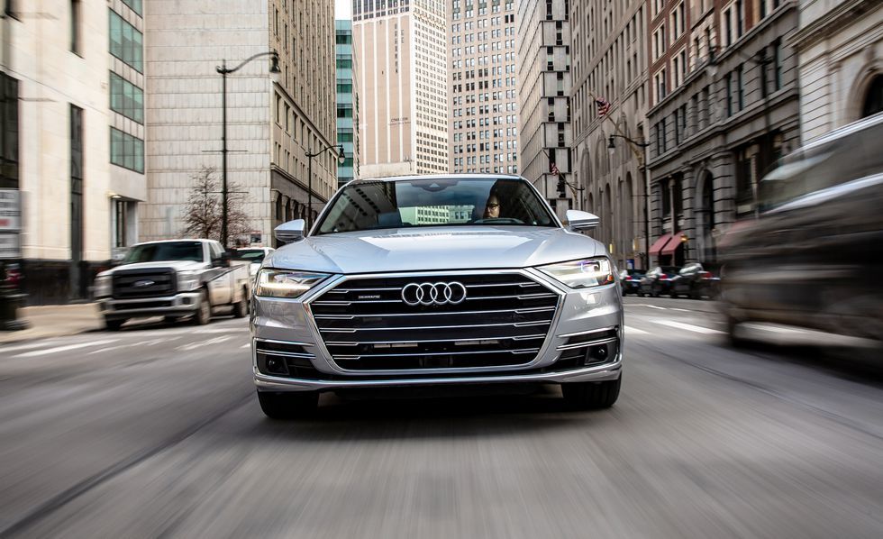 2019款奥迪a855tfsi豪华版二手车,试驾奥迪a82020款