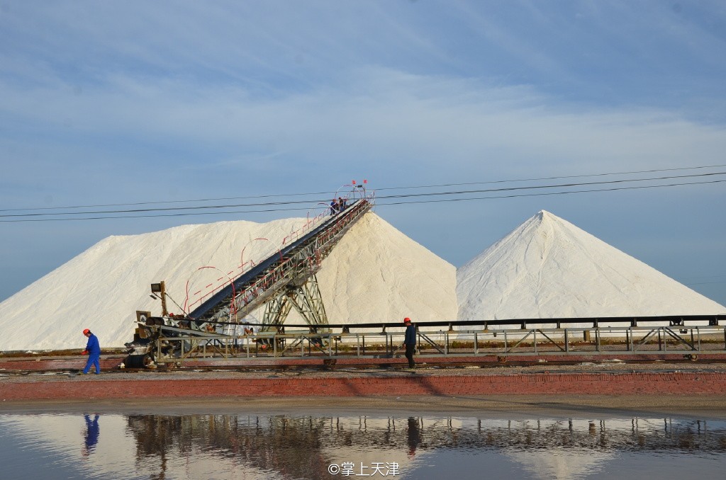 潍坊滨海七彩盐田,七彩盐田航拍